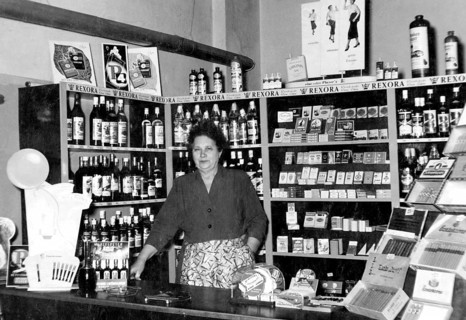 Seller of tobacco and spirits
