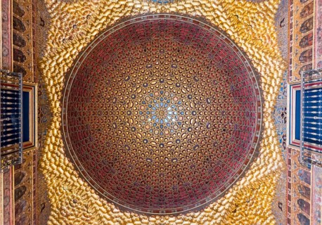 Ornately decorated ceiling