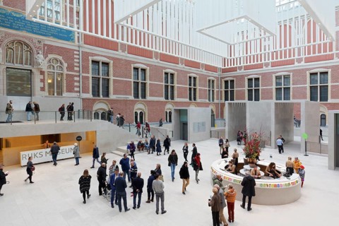 Atrium with glass dome