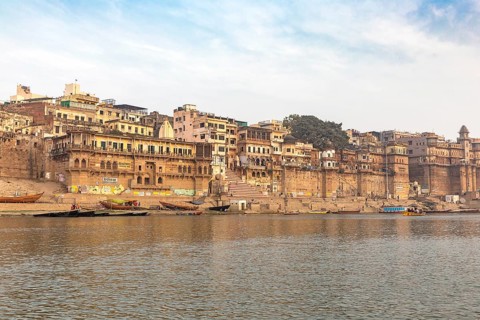 Ghats at the banks of Ganges river