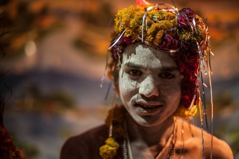 Sadhu during Hindu festival Kumbh Mela