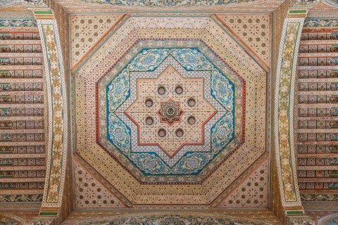 Ceiling with Arabic ornamentation