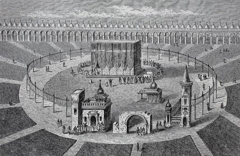 The Kaaba in Mecca in its state 1880