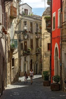 Narrow alleyway in old town