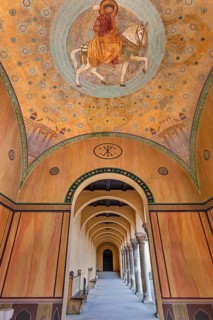 Frescoes in the arcades