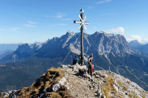 Summit of Daniel in front of Zugspitze
