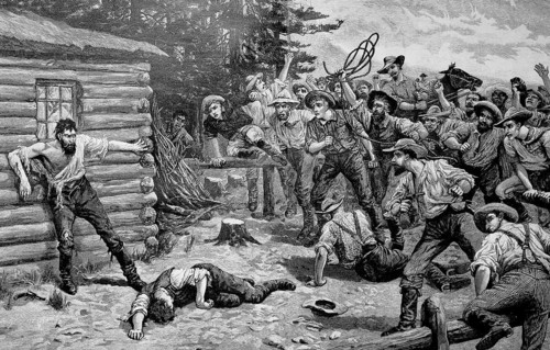Lynching in the year 1880 in USA