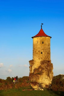 Cyclist at the Stehrturm Steinerner Beutel