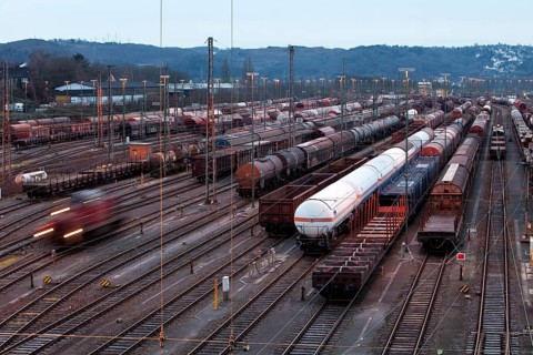 Train formation plant in the suburb of Vorhalle
