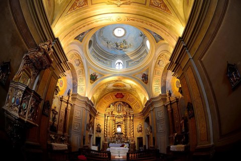 Interior of the Jesuit Mission Church