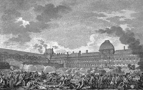 The attack of the Tuileries Palace