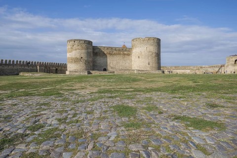 Defensive wall and tower of Fortress Akkerman or White Rock fortress