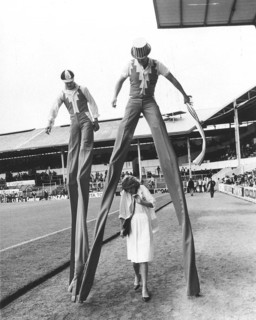 Men on stilts