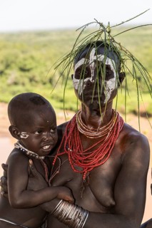 Young woman with toddler