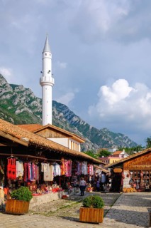 Bazaar and Minaret of the Bazaar Mosque