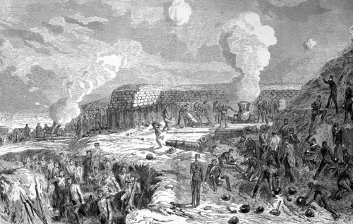 Bombardment of Sebastopol or Sevastopol in the Crimean War 1853-56