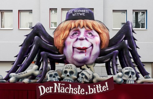 Chancellor Angela Merkel as Black Widow