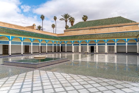 Rear courtyard of the palace of Bahia Palace