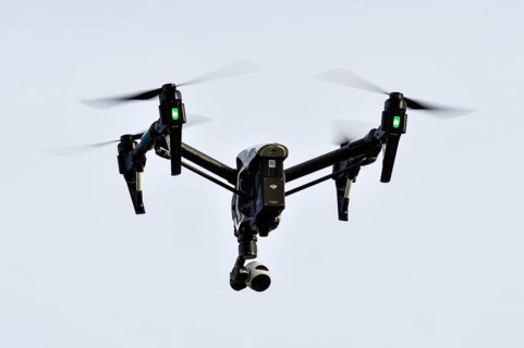DJI Inspire 1 drone in flight