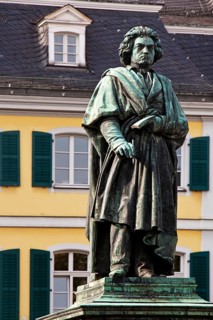 Beethoven Memorial in front of the Main Post Office