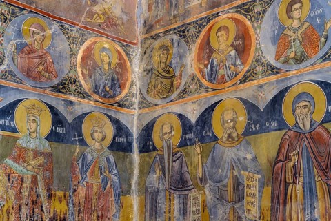 Old frescoes in Nikolauskirche