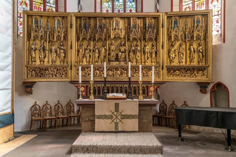 Gothic winged altar