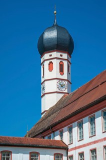 Onion dome with tower clock