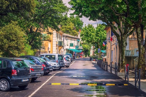 Main street of Vauvenargues