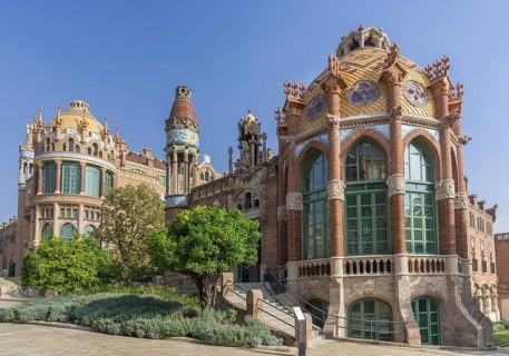 Hospital de la Santa Creu i Sant Pau by the architect Lluis Domenech i Montaner