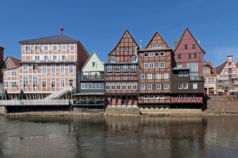 Historic half-timbered houses on Stintmarkt