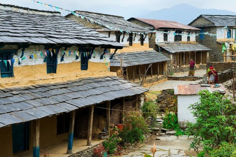 Dhampus Mountain village
