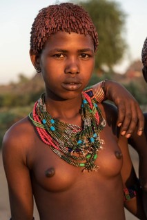 Young girl with necklace