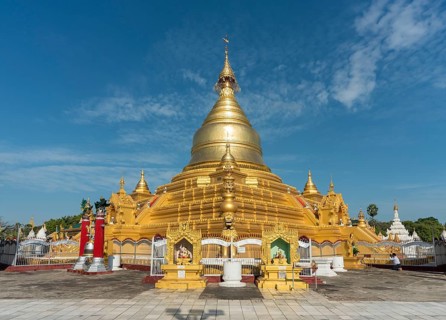Golden stupa of Kuthodaw Pagoda