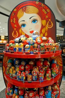 Matryoshkas in Moscow Souvenir Shop