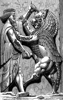 The Ahrimanic animal is killed by the king