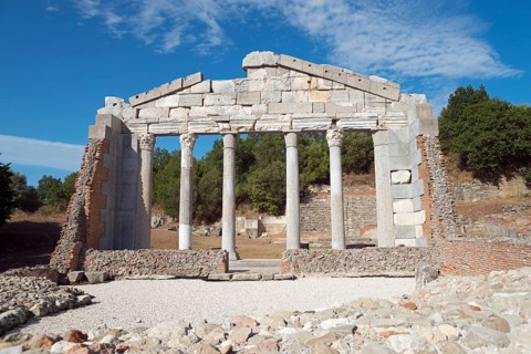 Restored monument of the Agonothetians