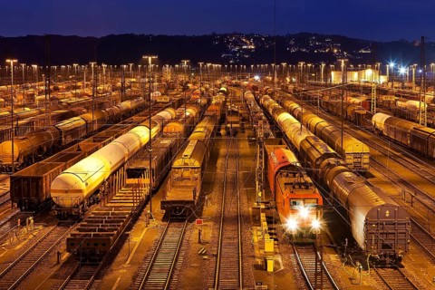 Train formation plant in the suburb of Vorhalle