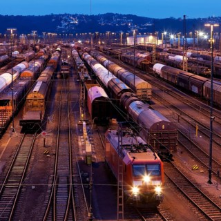 Train formation plant in the suburb of Vorhalle