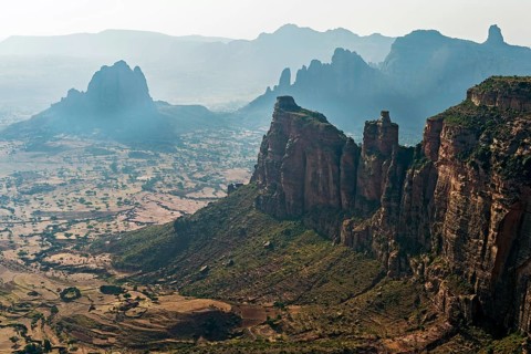 Bizarre rocky landscape