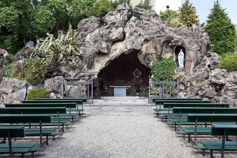 Reproduction of the Lourdes Grotto