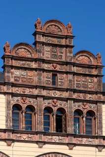 Terracotta facade at Schwerin Castle