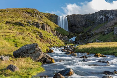 Svooufoss Waterfall near Olafsvik