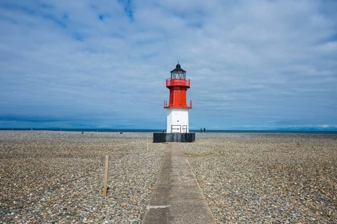 Little lighthouse below the Point of Ayre Lighthouse