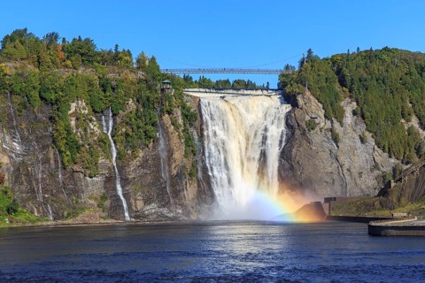 Montmorency Falls with Rainbow