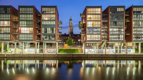 Refurbished warehouses at Alsterfleet