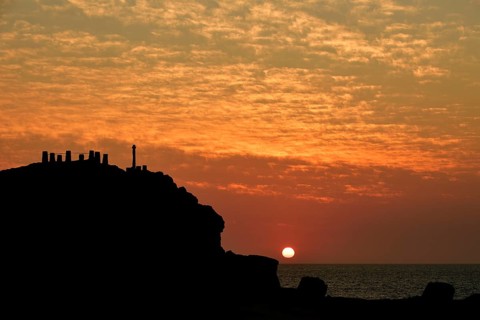 Diaz Cross at sunset