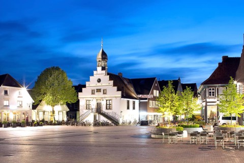 Historic Lingen Town Hall at market square