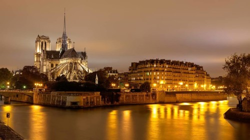 Notre Dame with river Seine