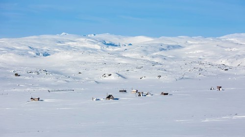 Sami people colonization in the snow