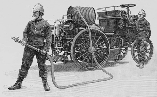 Electric material of the Paris Firemen